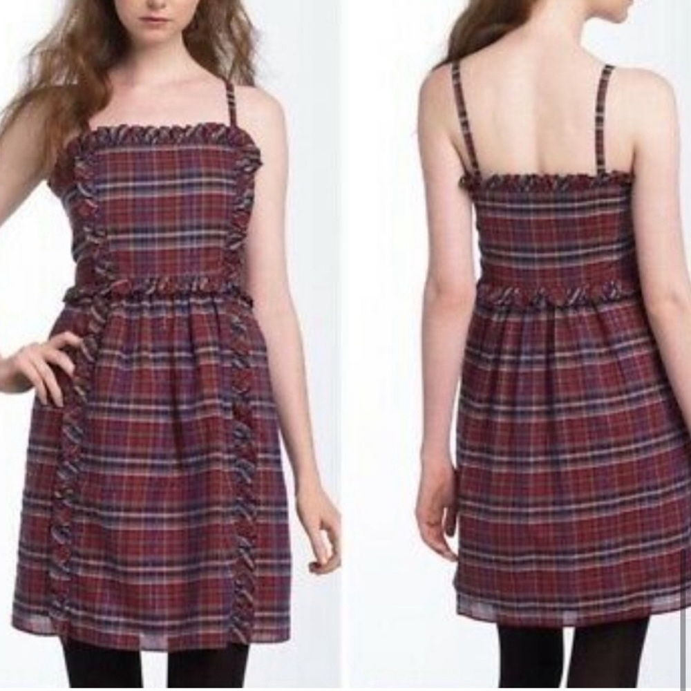 Marc by Marc Jacobs Plaid Print Mini Dress
